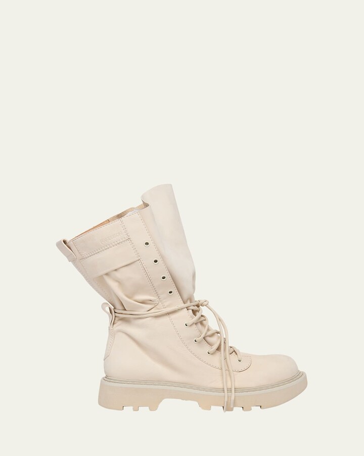 J.W.Anderson Suede Lace-Up Combat Boots