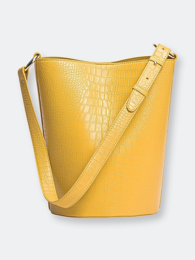 mustard colored purse