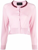 Thumbnail for your product : Simone Rocha Jewelled Cropped Cardigan