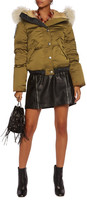Thumbnail for your product : Coach Shearling-Trimmed Padded Shell Hooded Coat