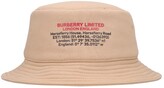 Thumbnail for your product : Burberry Logo Print Cotton Bucket Hat