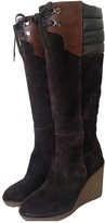 Thumbnail for your product : Moncler Brown Suede Boots