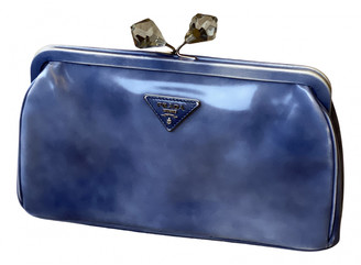 Prada Blue Patent leather Clutch bags - ShopStyle