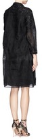 Thumbnail for your product : Nobrand Sheer organza floral lace shirt dress