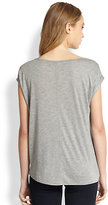 Thumbnail for your product : Alice + Olivia Rolled Cuff Tee
