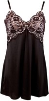 Thumbnail for your product : Pour Moi? Opulence Lace Chemise - Black/Pink