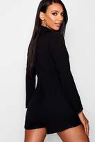 Thumbnail for your product : boohoo Double Breasted Tuxedo Playsuit