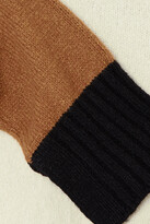 Thumbnail for your product : Frame Color-block Wool-blend Turtleneck Sweater - Cream