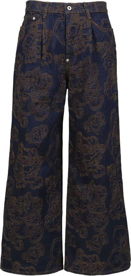 Kenzo x Verdy embroidered jeans