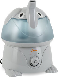 Crane USA Elephant Humidifier, 1 Gal. Cool Mist Ultrasonic Nursery Tabletop 250 Sq. Ft.,