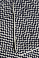 Thumbnail for your product : Stella McCartney Silk-trimmed Houndstooth Wool Coat