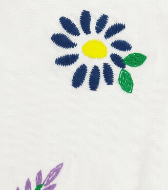 Stella McCartney Kids Floral cotton and wool cardigan