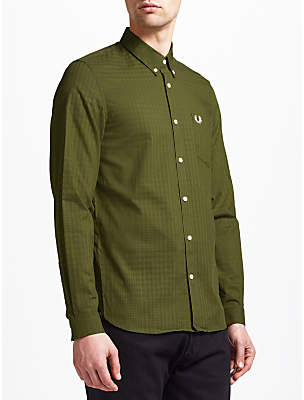 Fred Perry Three Colour Gingham Shirt, Nettle