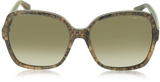 Jimmy Choo LORI/S 6UJDB Oversize Python Print Acetate Women's Sunglasses