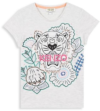 Kenzo Little Girl's & Girl's Tiger T-Shirt