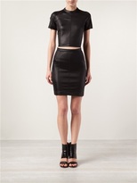 Thumbnail for your product : Alexander Wang T By Shiny Fitted Skirt