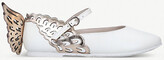 Thumbnail for your product : Sophia Webster Evangeline wing-embellished metallic-leather sandals 4-24 months
