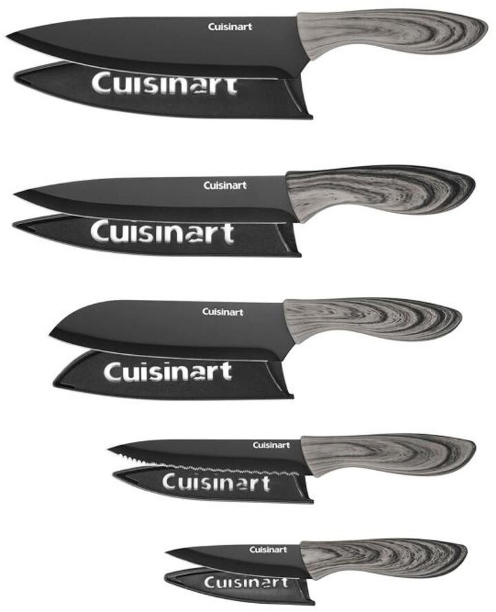 Cuisinart 10Piece Ceramic Coated Knife Set with Sheaths ShopStyle
