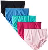 Thumbnail for your product : Fruit of the Loom Women's 5 Pack Microfiber Brief Panties