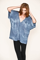 Thumbnail for your product : Gypsy 05 Silk Jersey V-Neck in Blue