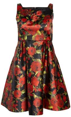 Mac Duggal Floral Fit & Flare Dress