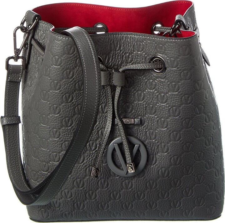 Valentino By Mario Valentino Karl Dollaro Leather Bucket Bag ShopStyle