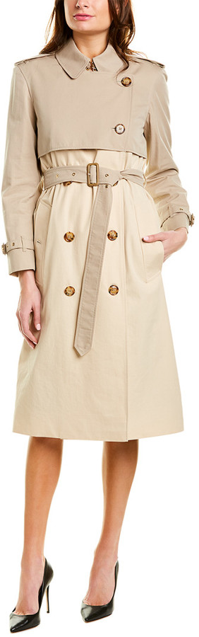 burberry two tone trench