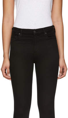 Citizens of Humanity Black Rocket Crop High-Rise Skinny Jeans