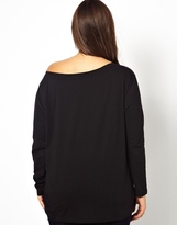 Thumbnail for your product : ASOS CURVE Exclusive Off Shoulder Top With Long Sleeves