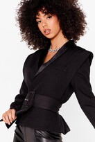 Thumbnail for your product : Nasty Gal Womens High Standards Power Shoulder Belted Blazer