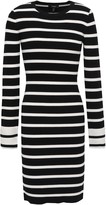 Thumbnail for your product : Theory Striped Ribbed-knit Mini Dress