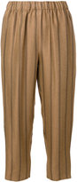 Thumbnail for your product : Forte Forte pinstripe cropped trousers