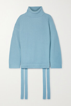 Jason Wu Collection Oversized Ribbed Cashmere Turtleneck Sweater