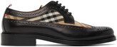 Thumbnail for your product : Burberry Black Leather Check Brogues