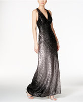 Thumbnail for your product : Xscape Evenings Ombré Sequined Racerback Gown