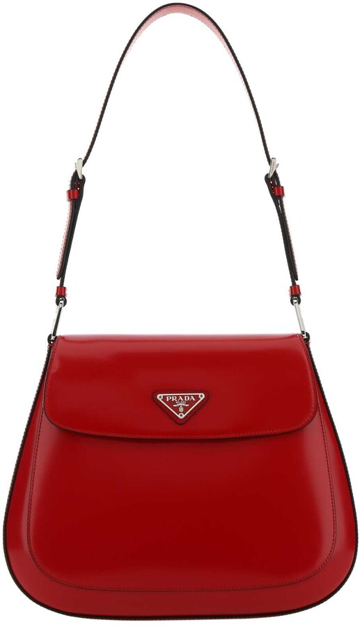 prada shoulder bag red