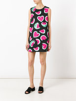 Thumbnail for your product : Love Moschino watermelon heart print dress - women - Cotton/Spandex/Elastane - 40
