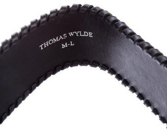 Thomas Wylde Embossed Leather Waist Belt