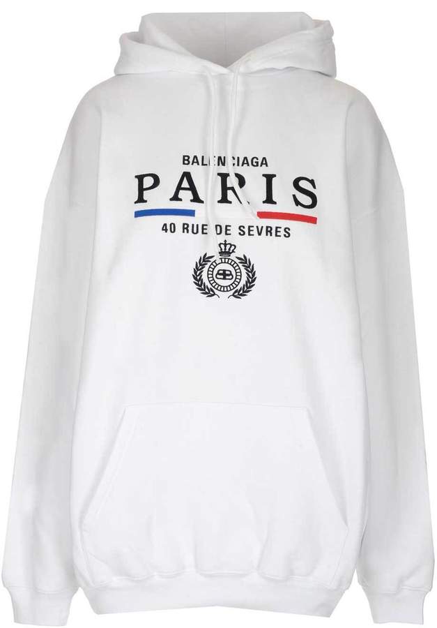 Balenciaga Embroidered Logo Hoodie