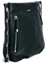 Thumbnail for your product : DKNY Leather Bag with Double Zip and Chain Detail