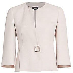 womens short linen jacket