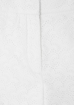 Thumbnail for your product : Theory Nadrea white broderie anglaise shorts