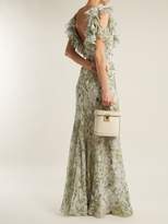 Thumbnail for your product : Alexander McQueen Floral Print Silk Gown - Womens - Green Print