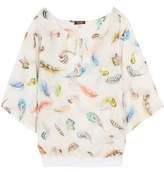 Thumbnail for your product : Roberto Cavalli Printed Cotton And Silk-Blend Voile Top