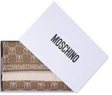 Thumbnail for your product : Moschino Fringed Wool-jacquard Scarf