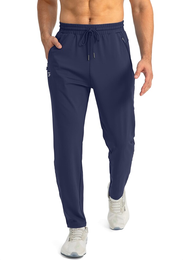 G Gradual Men's Sweatpants with Zipper Pockets Tapered Joggers for Men