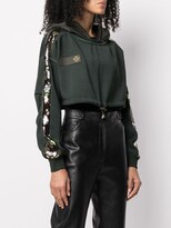 Thumbnail for your product : Mr & Mrs Italy x Audrey Tritto cropped sequin-embellished hoodie