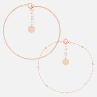 Cluse Women's Essentielle Set of Two Fine Bracelets - Rose Gold