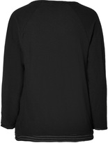 Thumbnail for your product : James Perse Cotton Double Layer T-Shirt in Black Gr. L