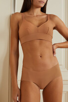 Thumbnail for your product : Nubian Skin Naked Stretch-jersey Soft-cup Bra - Light brown